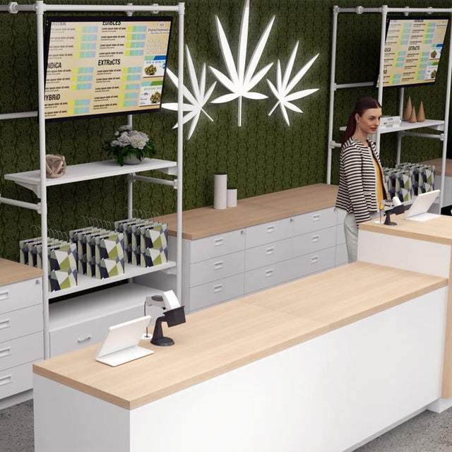 DELUXE CASH WRAP RETAIL COUNTER Drawer Unit - 48" WIDE