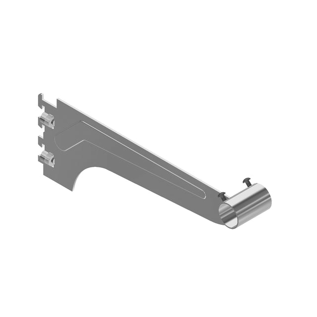12" Chrome C-Bracket for Round Tubing