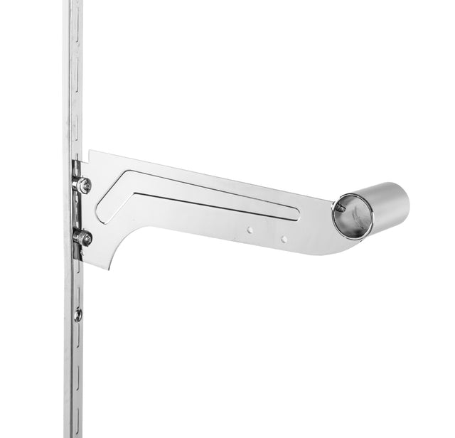 12" Chrome C-Bracket for Round Tubing