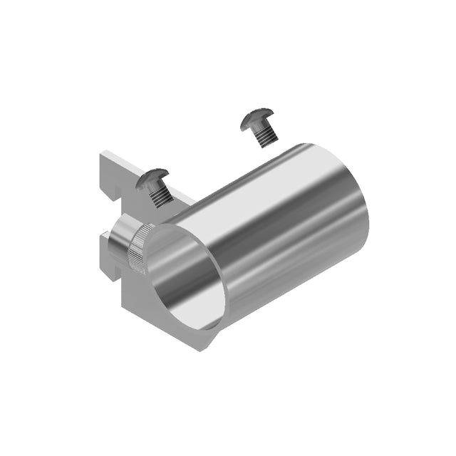 Rear-Mount Chrome Bracket for Round Tubing