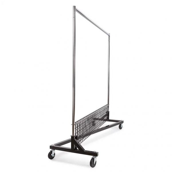 2-Piece Folding Bottom Shelf for Z-Rack - Black