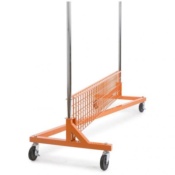 2-Piece Folding Bottom Shelf for Z-Rack - Orange