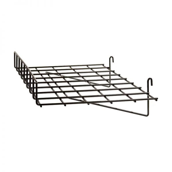 24"L x 15"W Straight Grid Shelf w/ Front Lip