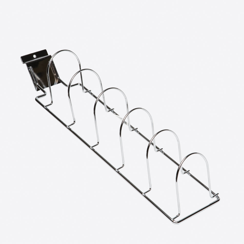 CHROME CLUTCH BAG DISPLAYER FOR SLATWALL