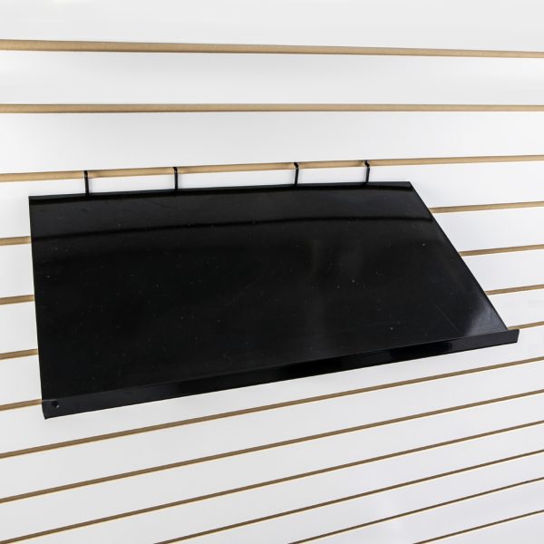 SD2933 / Slant 24”L X 12”D Metal Shelf w/ 5/8” Front Lip