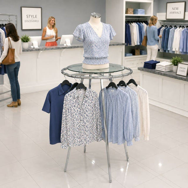30" Diameter Glass Shelf Topper for Round Racks