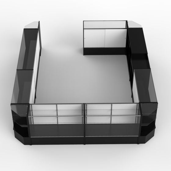 Présentoir de comptoir de caisse de vente au détail de 12 unités