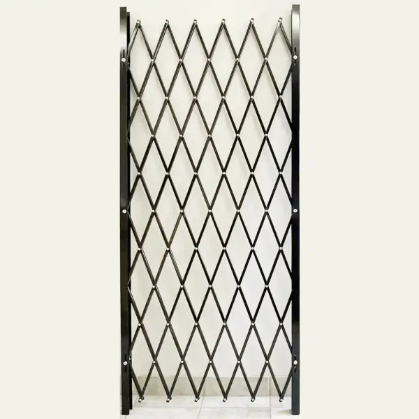 45"H Folding Security Gate - Black