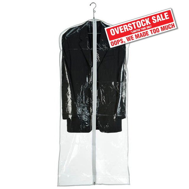 Zippered Garment Covers - 54" Long - 3-GAUGE Vinyl With Taffeta Finish