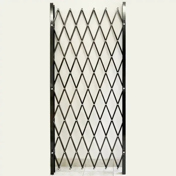 58"H Folding Security Gate - Black