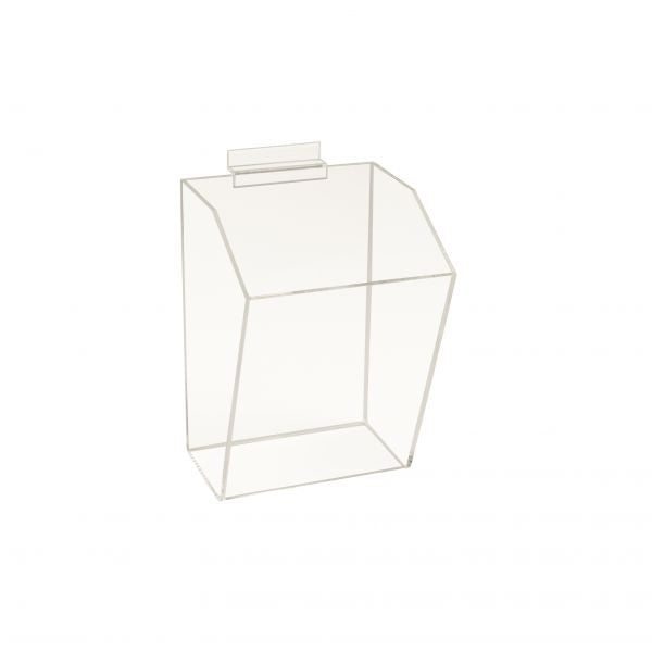 Poubelle modulaire transparente de 15 cm de large x 23 cm de haut