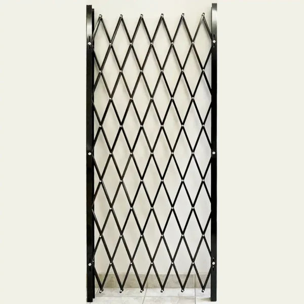 66"H Folding Security Gate - Black