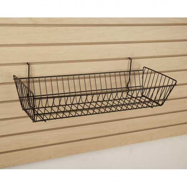 BSK2/ Double Sloping Slatwall/Gridwall Wire Baskets