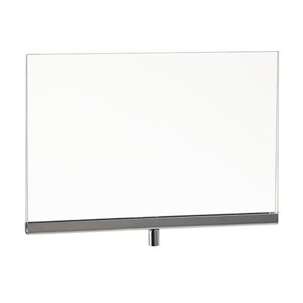 PJ811 /  8-1/2"H x 11"W Acrylic Sign Holder w/ 3/8" Fitting
