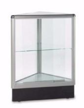 SDAL8 / Triangle Aluminum Corner Display Showcase