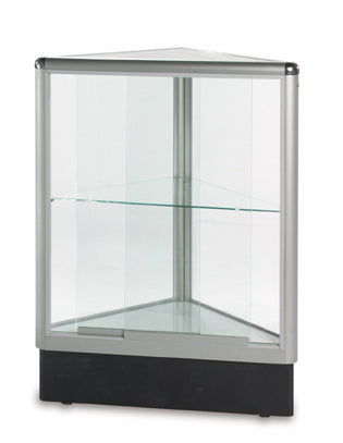 SDAL8 / Triangle Aluminum Corner Display Showcase