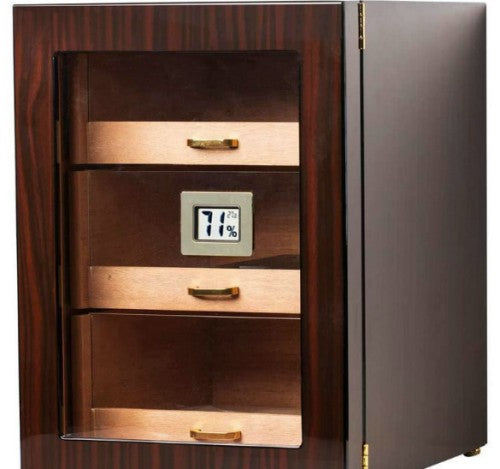 Glass Front Cigar Humidor Case
