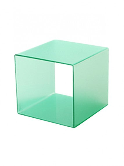 Frosted Green Cube - 10"