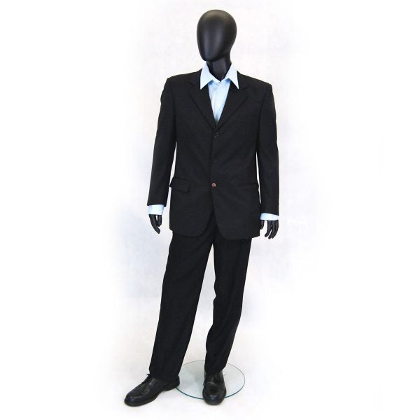 SDMD-GM53BK - Egghead Male Mannequin (Satin / Glossy Black)