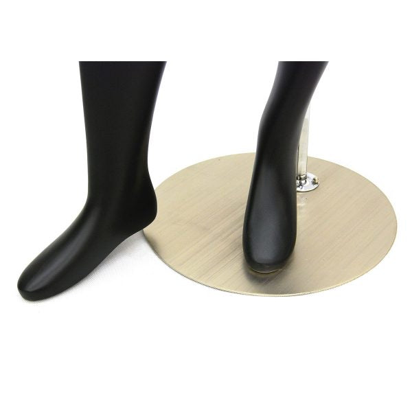 SDMD-GM53BK - Egghead Male Mannequin (Satin / Glossy Black)