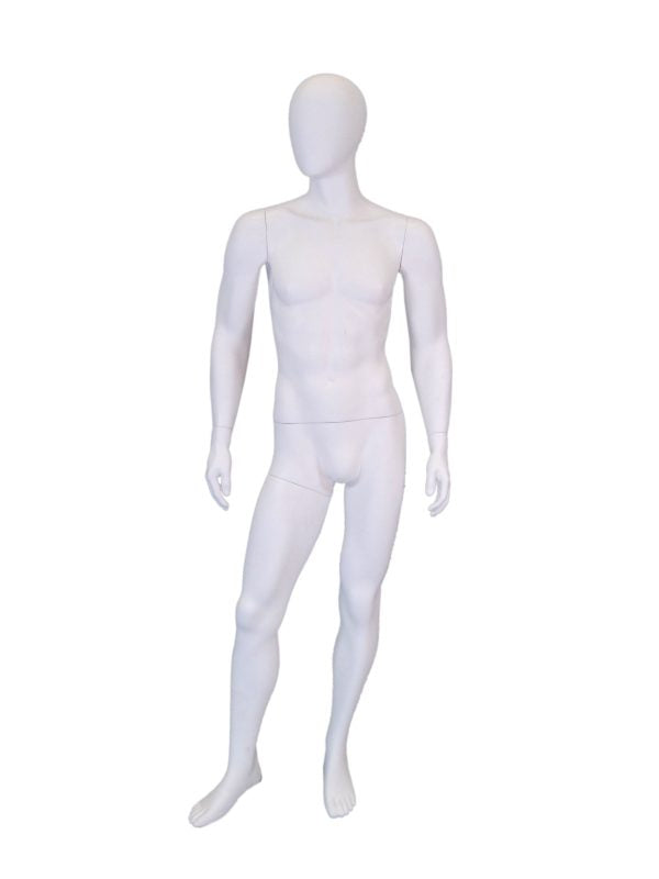 SDMD-GM53W2 /Egghead Matte White Male Mannequin