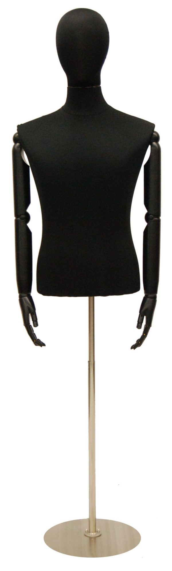 Male Hard Foam Dress Form with Arms