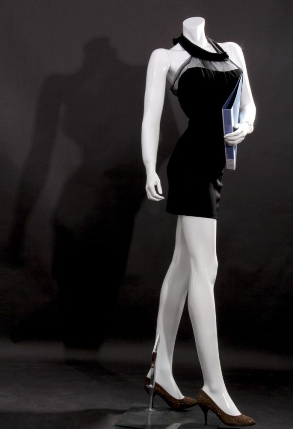 SDLISA10BW / Headless Female Mannequin w/Walking Pose