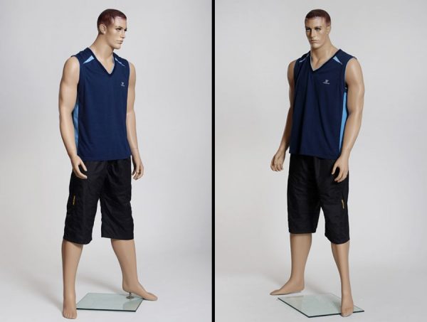 Mannequin homme réaliste en cheveux moulés SDMZ-MATT
