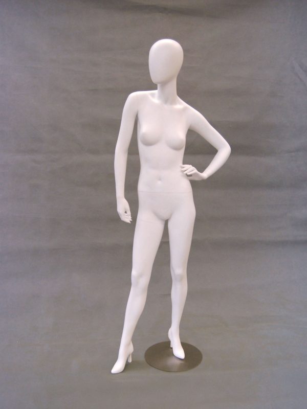 SDMD-GS7W2 / Mannequin blanc mat à tête d'œuf
