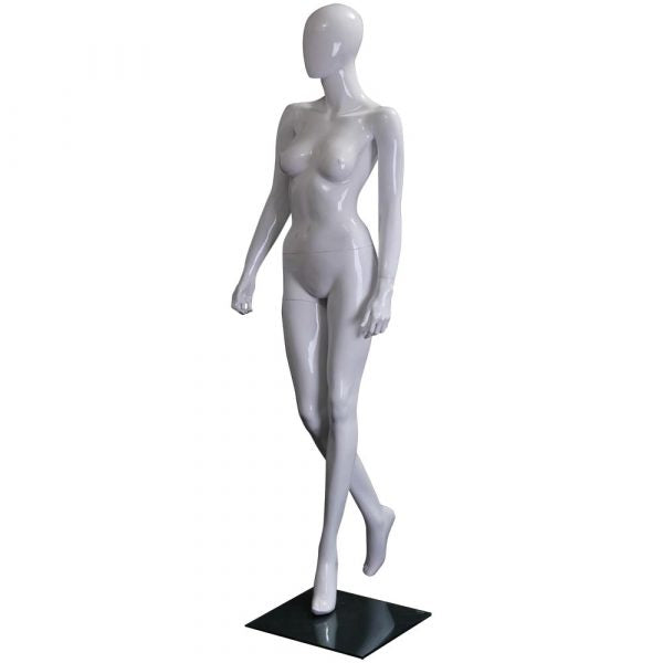 SDMZ-LISA9EG Glossy White Egghead Mannequin