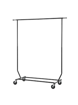RCS1/2 - Heavy Duty Salesman Collapsible Clothes Rack Black