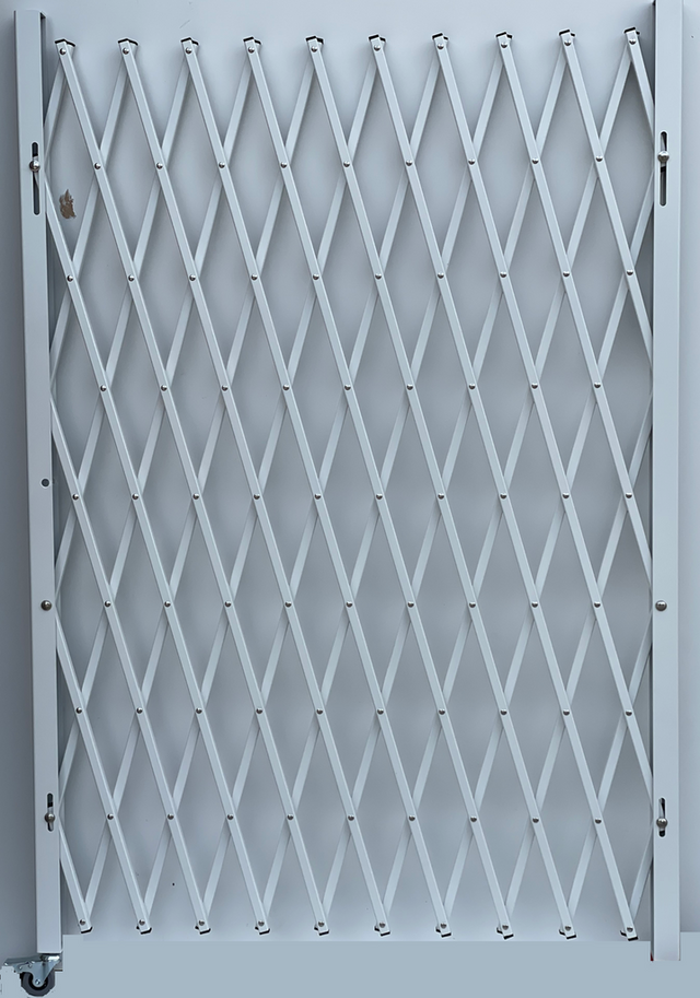 Folding Security Gate - 60" H x 66" W | Black or White