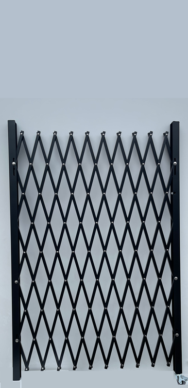 Folding Security Gate - 60" H x 66" W | Black or White