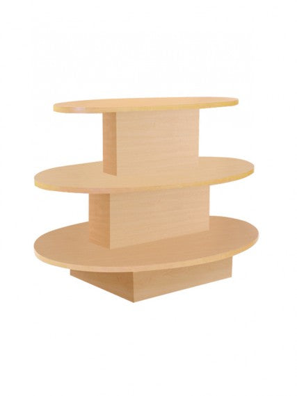 3-Tier Display Table - Oval