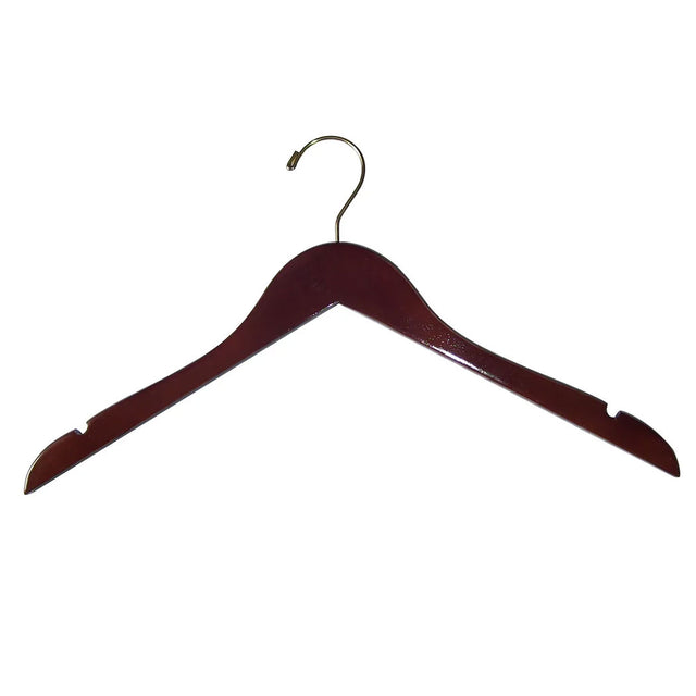 17" Flat Wooden Coat/Dress Hanger