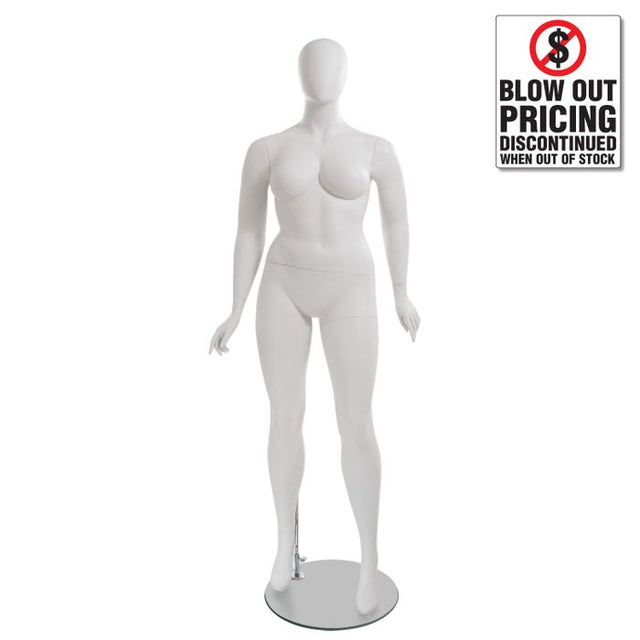 Amber Plus Size Mannequin Pose 2 - Oval Head