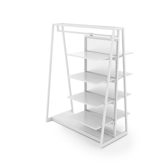 Aspect 48" Floor Merchandiser with Hanging and Shelving - Kit 2