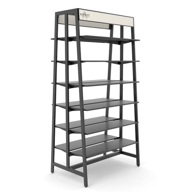 Aspect Large Double-Sided Freestanding Merchandiser for Retail Display - 48"W x 96"H