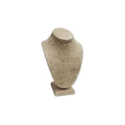 Jewelry Display Neck Form - Burlap