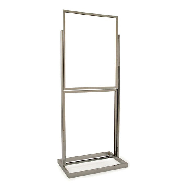 22" X 28" Double Bulletin Sign Holder With Rectangular Tubing Base