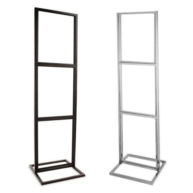 22" X 28" Triple Bulletin Sign Holder With Rectangular Tubing Base