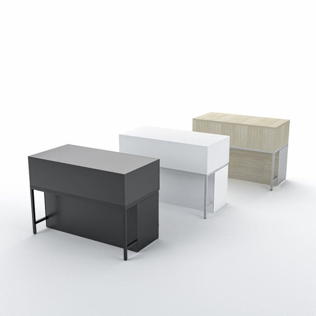 Privacy Panels for Deluxe Display Table Storage Cabinet With Drawers