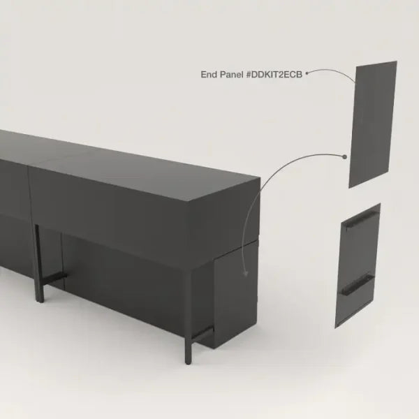 Privacy Panels for Deluxe Display Table Storage Cabinet w/ Drawers