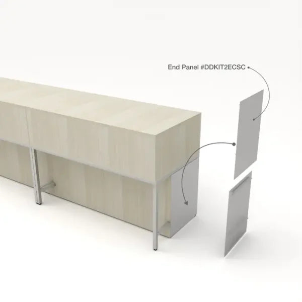 Privacy Panels for Deluxe Display Table Storage Cabinet w/ Drawers