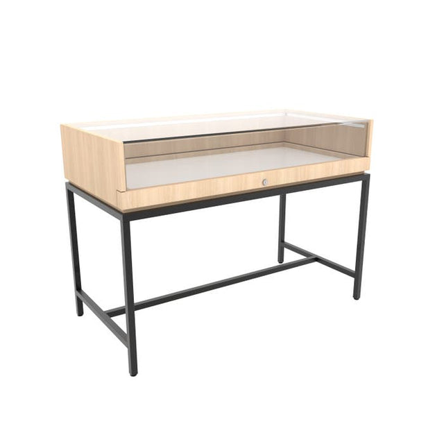 Deluxe Retail Display Case With Inline Base