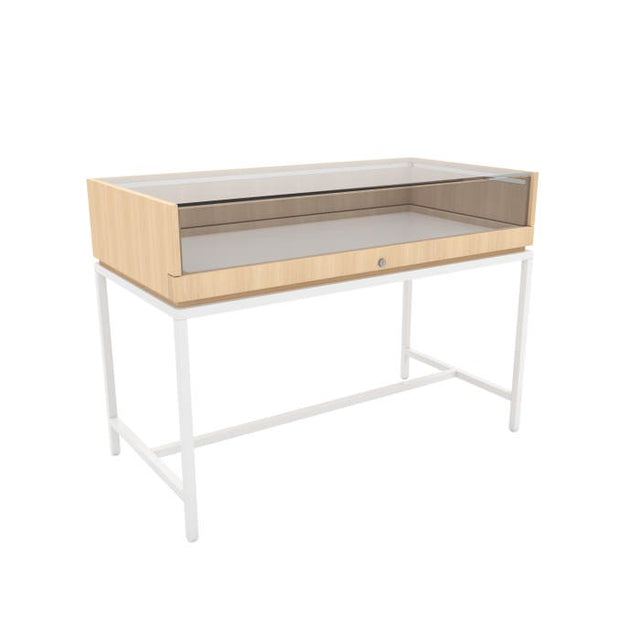 Deluxe Retail Display Case With Inline Base
