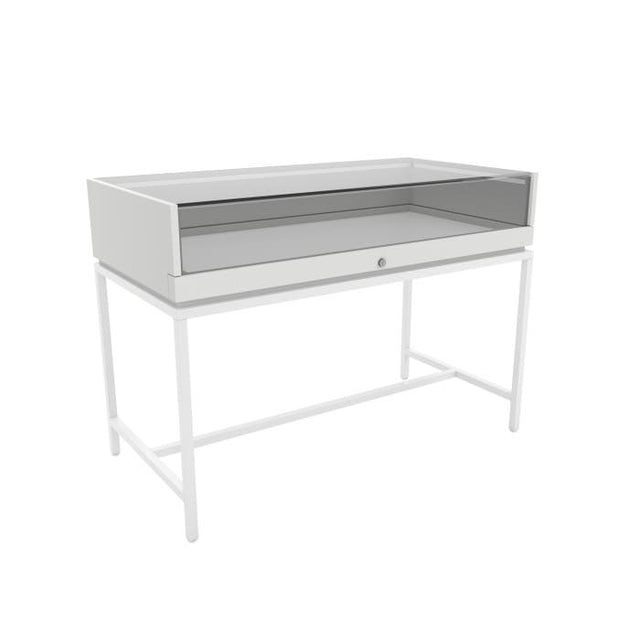 Deluxe Retail Display Case With Inline Base