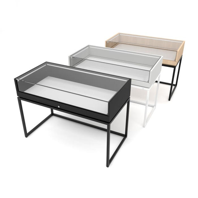Deluxe Retail Display Case With Open Base
