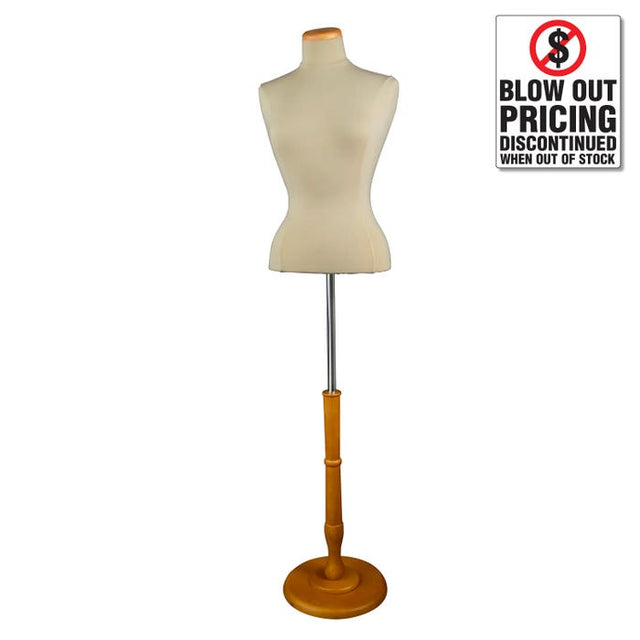 Female Blouse Form Tailor BUST, Neckblock and Base Included