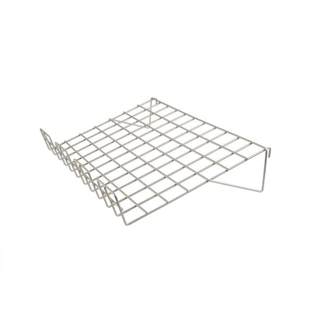 22-1/2"L X 14"W Sloping Shelf With Lip - 1/8" DIA. Wire for Grid Panels